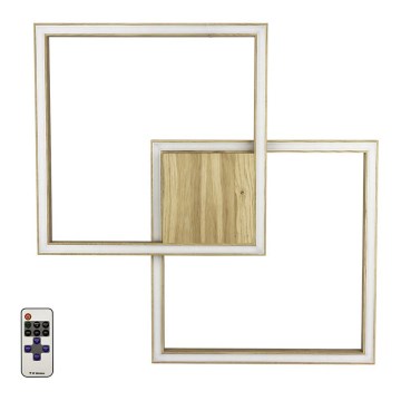 LED Reguliuojamas lubų šviestuvas RAMME LED/48W/230V matinė ąžuolo spalva + nuotolinio valdymo pultas