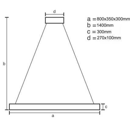 LED šviesos reguliavimas krištolas Sietynas ant stygos LED/100W/230V 3000-6500K auksas + nuotolinio valdymo pultas