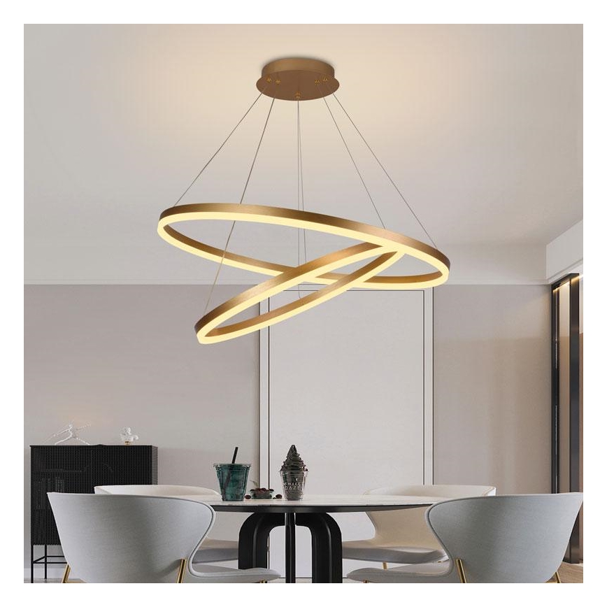 LED Reguliuojamas pakabinamas sietynas LED/100W/230V 3000-6500K diametras 80 cm + nuotolinio valdymo pultas