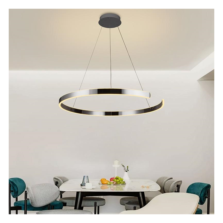 LED Reguliuojamas pakabinamas sietynas LED/100W/230V 3000-6500K diametras 80 cm + nuotolinio valdymo pultas