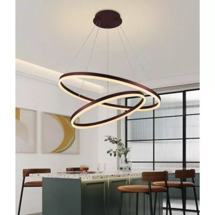 LED Reguliuojamas pakabinamas sietynas LED/100W/230V 3000-6500K diametras 80 cm + nuotolinio valdymo pultas