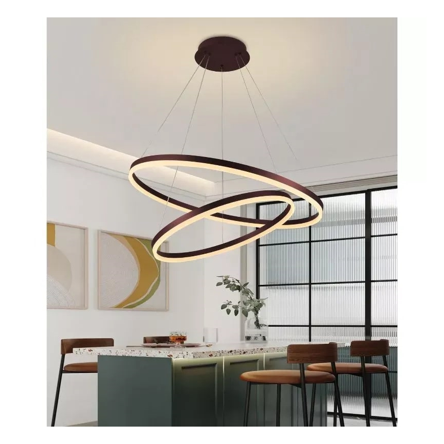LED Reguliuojamas pakabinamas sietynas LED/100W/230V 3000-6500K diametras 80 cm + nuotolinio valdymo pultas