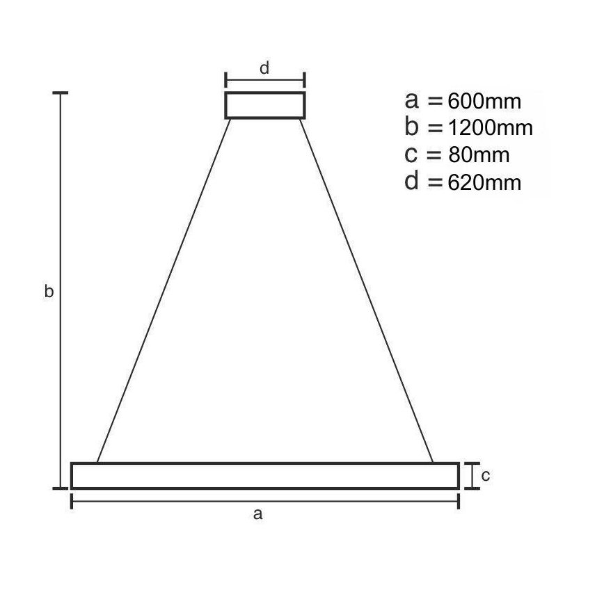 LED Reguliuojamas pakabinamas sietynas LED/100W/230V 3000-6500K + nuotolinio valdymo pultas