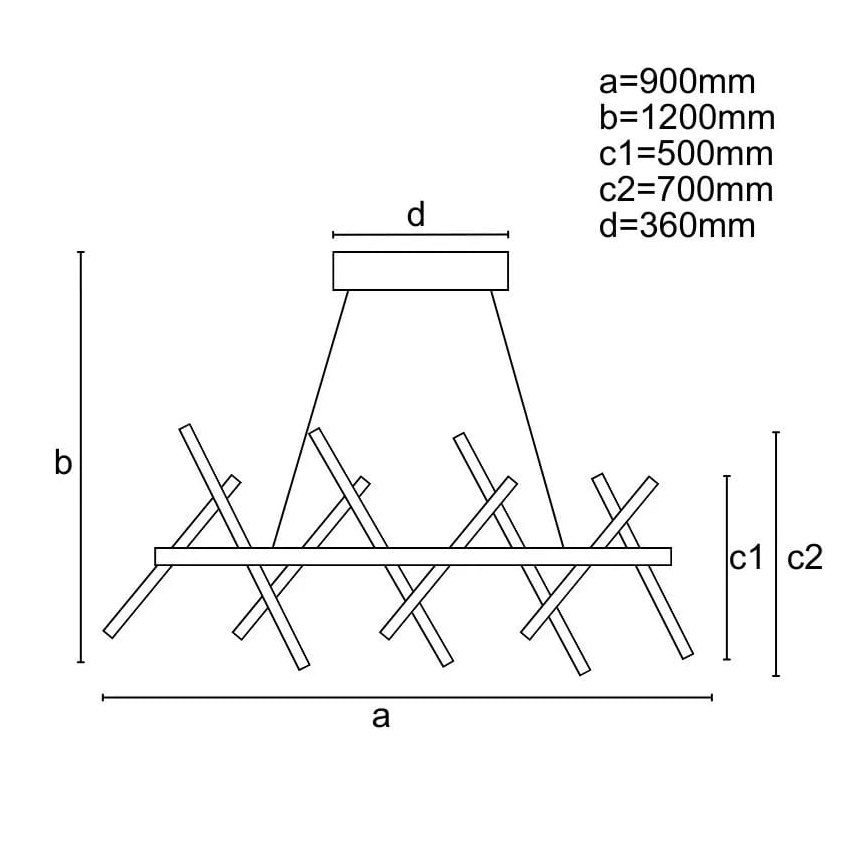 LED Reguliuojamas pakabinamas sietynas LED/100W/230V 3000-6500K + nuotolinio valdymo pultas