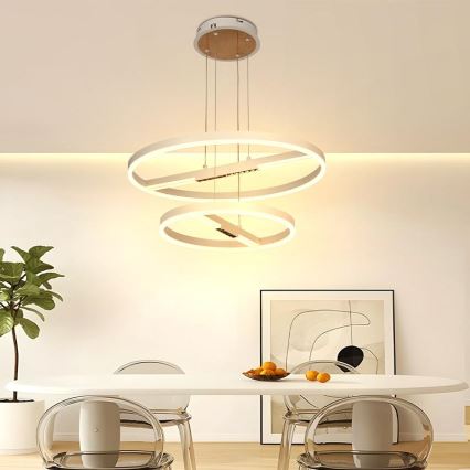 LED Reguliuojamas pakabinamas sietynas LED/100W/230V 3000-6500K diametras 60 cm + nuotolinio valdymo pultas