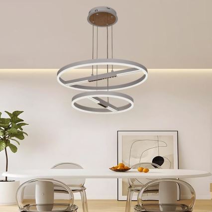 LED Reguliuojamas pakabinamas sietynas LED/100W/230V 3000-6500K diametras 60 cm + nuotolinio valdymo pultas