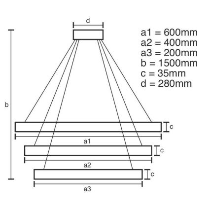 LED šviesos reguliavimas krištolas Sietynas ant stygos LED/100W/230V 3000-6500K sidabras + nuotolinio valdymo pultas