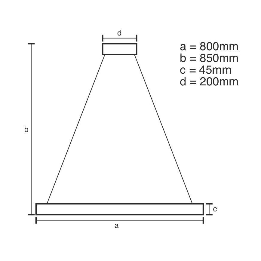 LED Reguliuojamas pakabinamas sietynas LED/100W/230V 3000-6500K + valdymo pultas