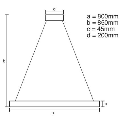 LED Reguliuojamas pakabinamas sietynas LED/100W/230V 3000-6500K + valdymo pultas