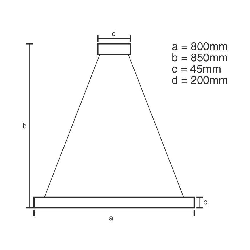 LED Reguliuojamas pakabinamas sietynas LED/100W/230V 3000-6500K + valdymo pultas