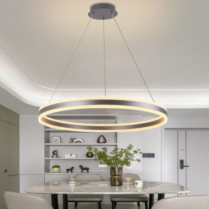 LED Reguliuojamas pakabinamas sietynas LED/110W/230V 3000-6500K diametras 80 cm + nuotolinio valdymo pultas