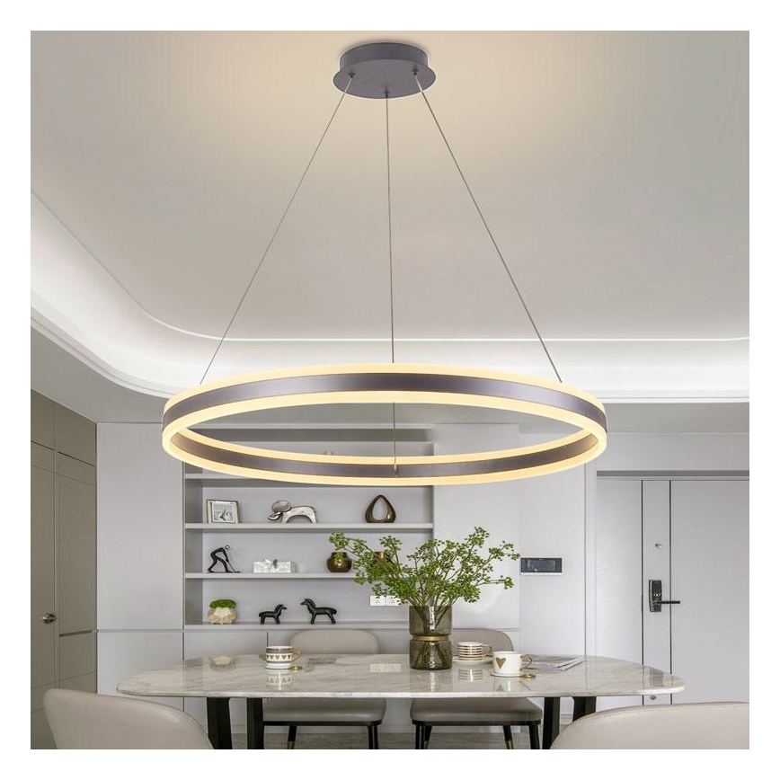 LED Reguliuojamas pakabinamas sietynas LED/110W/230V 3000-6500K diametras 80 cm + nuotolinio valdymo pultas