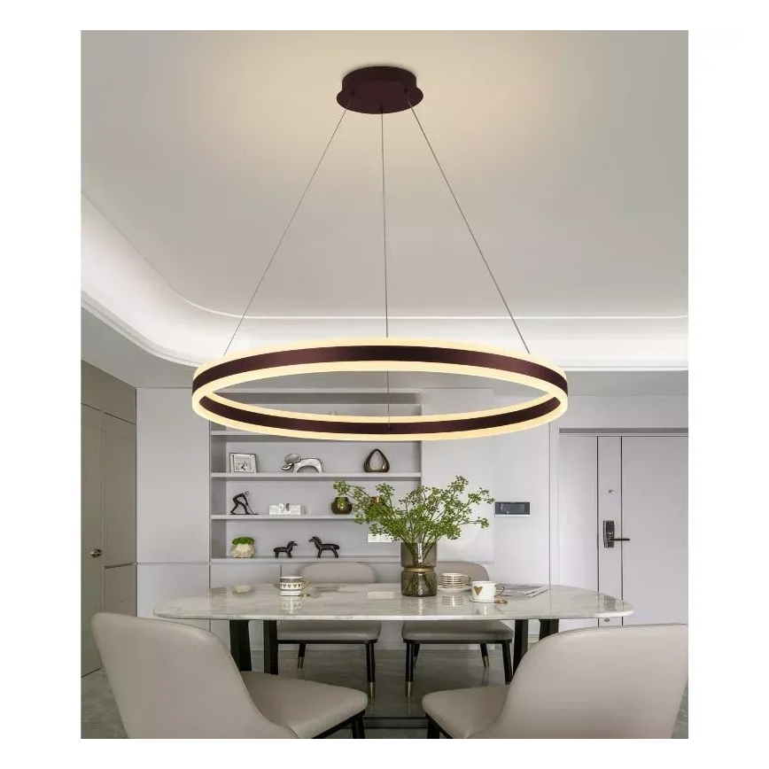LED Reguliuojamas pakabinamas sietynas LED/110W/230V 3000-6500K diametras 80 cm + nuotolinio valdymo pultas