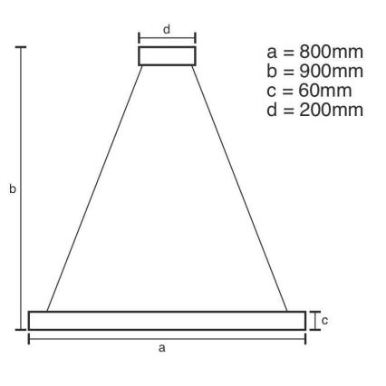 LED Reguliuojamas pakabinamas sietynas LED/110W/230V 3000-6500K + nuotolinio valdymo pultas