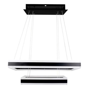 LED Reguliuojamas pakabinamas sietynas LED/113W/230V 3000K juoda