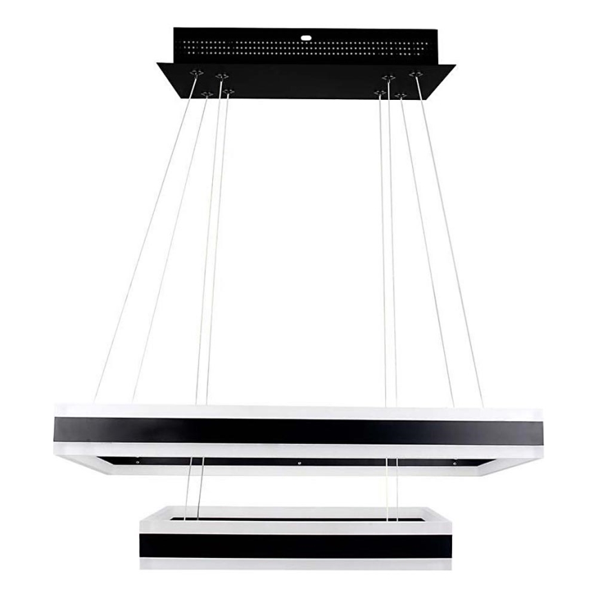LED Reguliuojamas pakabinamas sietynas LED/113W/230V 3000K juoda