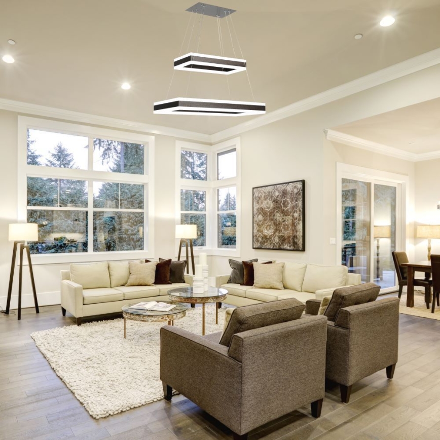LED Reguliuojamas pakabinamas sietynas LED/113W/230V 3000K ruda
