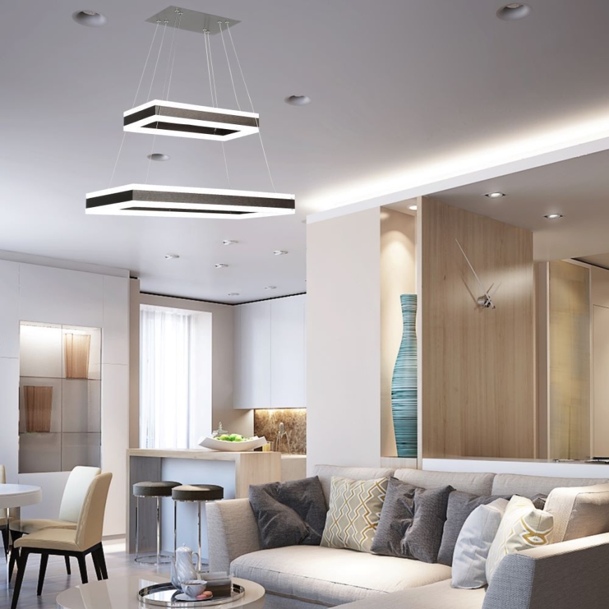 LED Reguliuojamas pakabinamas sietynas LED/113W/230V 3000K ruda