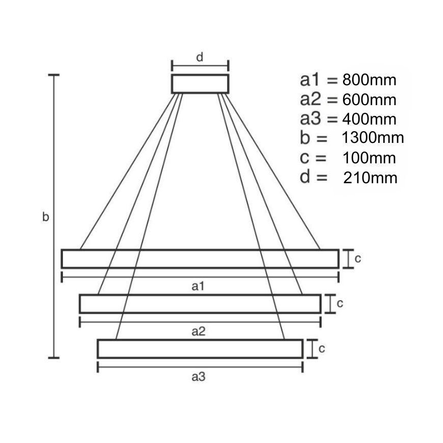 LED šviesos reguliavimas krištolas Sietynas ant stygos LED/115W/230V 3000-6500K chromas/auksas + nuotolinio valdymo pultas