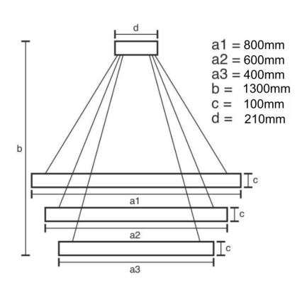 LED šviesos reguliavimas krištolas Sietynas ant stygos LED/115W/230V 3000-6500K chromas + nuotolinio valdymo pultas