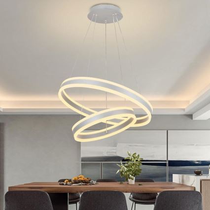 LED Reguliuojamas pakabinamas sietynas LED/135W/230V 3000-6500K diametras 60 cm + nuotolinio valdymo pultas