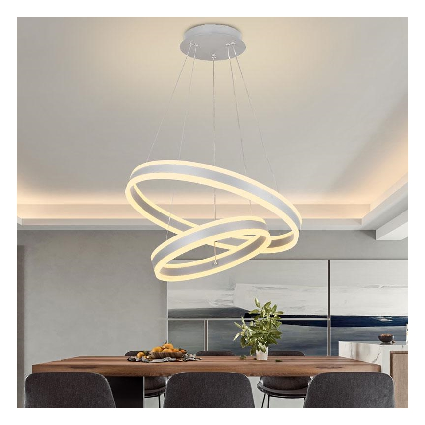 LED Reguliuojamas pakabinamas sietynas LED/135W/230V 3000-6500K diametras 60 cm + nuotolinio valdymo pultas