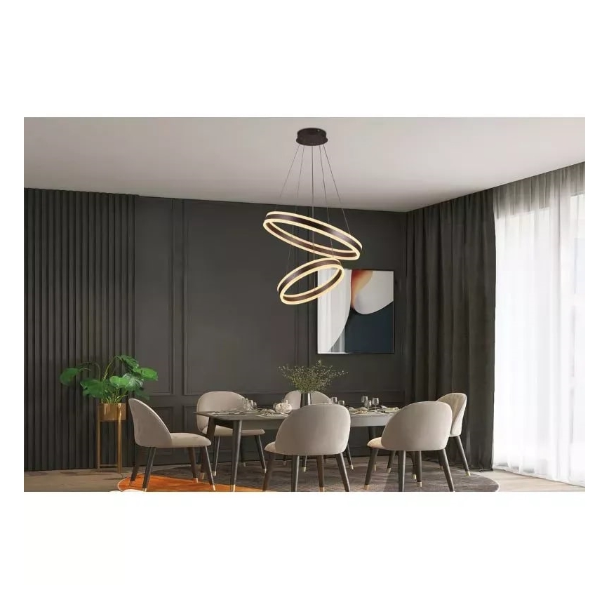 LED Reguliuojamas pakabinamas sietynas LED/135W/230V 3000-6500K + nuotolinio valdymo pultas