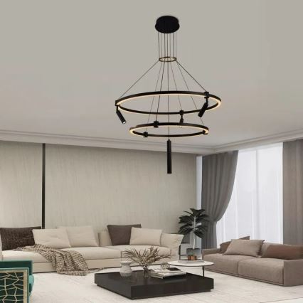 LED Reguliuojamas pakabinamas sietynas LED/140W/230V 3000-6500K + nuotolinio valdymo pultas