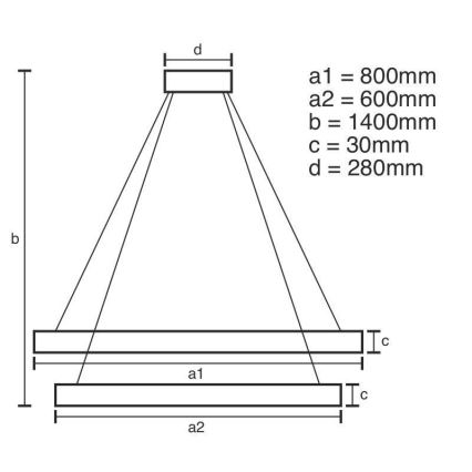 LED šviesos reguliavimas krištolas Sietynas ant stygos LED/160W/230V 3000-6500K sidabras + nuotolinio valdymo pultas