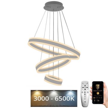 LED Reguliuojamas pakabinamas sietynas LED/165W/230V 3000-6500K diametras 60 cm + nuotolinio valdymo pultas