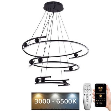 LED Reguliuojamas pakabinamas sietynas LED/170W/230V 3000-6500K diametras 80 cm + nuotolinio valdymo pultas