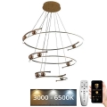 LED Reguliuojamas pakabinamas sietynas LED/170W/230V 3000-6500K diametras 80 cm + nuotolinio valdymo pultas