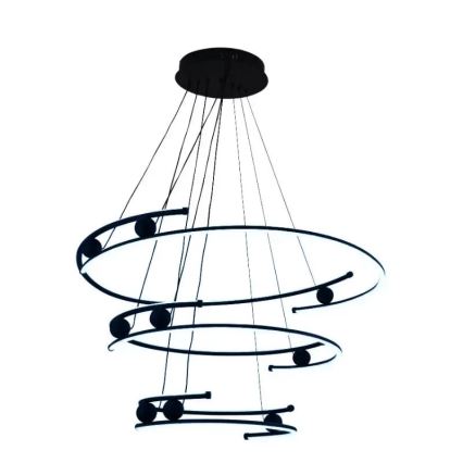 LED Reguliuojamas pakabinamas sietynas LED/170W/230V 3000-6500K diametras 80 cm + nuotolinio valdymo pultas