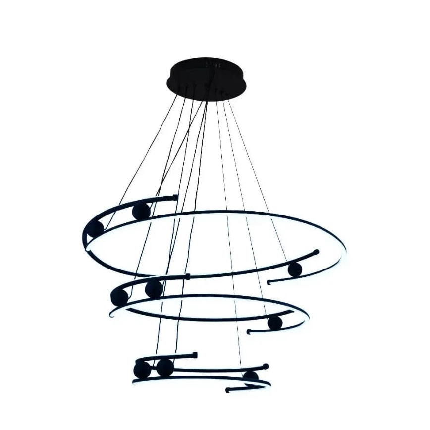 LED Reguliuojamas pakabinamas sietynas LED/170W/230V 3000-6500K diametras 80 cm + nuotolinio valdymo pultas