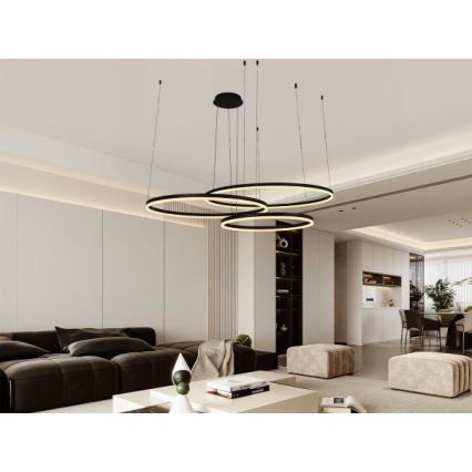 LED Reguliuojamas pakabinamas sietynas LED/170W/230V 3000-6500K + nuotolinio valdymo pultas
