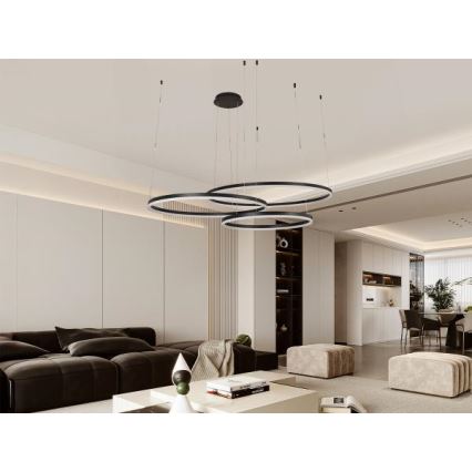 LED Reguliuojamas pakabinamas sietynas LED/170W/230V 3000-6500K + nuotolinio valdymo pultas
