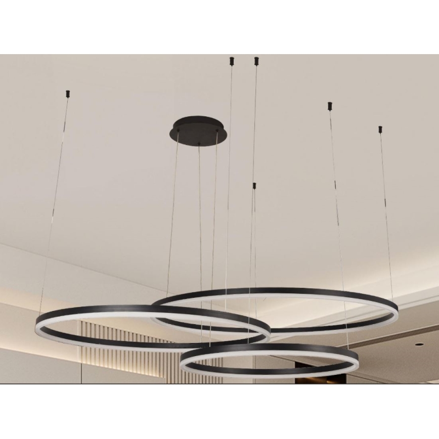 LED Reguliuojamas pakabinamas sietynas LED/170W/230V 3000-6500K + nuotolinio valdymo pultas