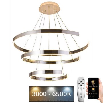 LED Reguliuojamas pakabinamas sietynas LED/220W/230V 3000-6500K diametras 80 cm + nuotolinio valdymo pultas