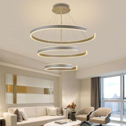 LED Reguliuojamas pakabinamas sietynas LED/220W/230V 3000-6500K diametras 80 cm + nuotolinio valdymo pultas
