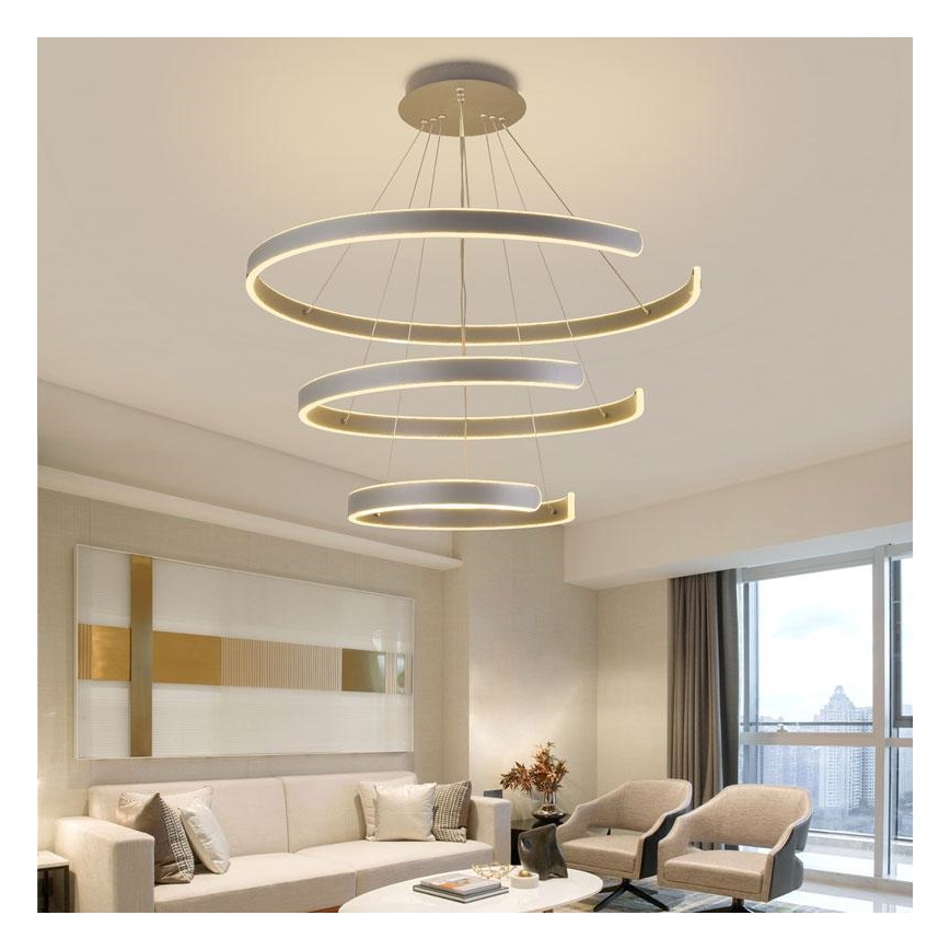 LED Reguliuojamas pakabinamas sietynas LED/220W/230V 3000-6500K diametras 80 cm + nuotolinio valdymo pultas