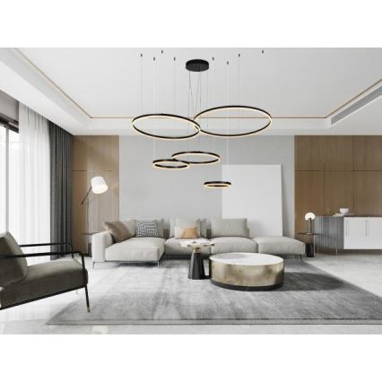 LED Reguliuojamas pakabinamas sietynas LED/220W/230V 3000-6500K + nuotolinio valdymo pultas
