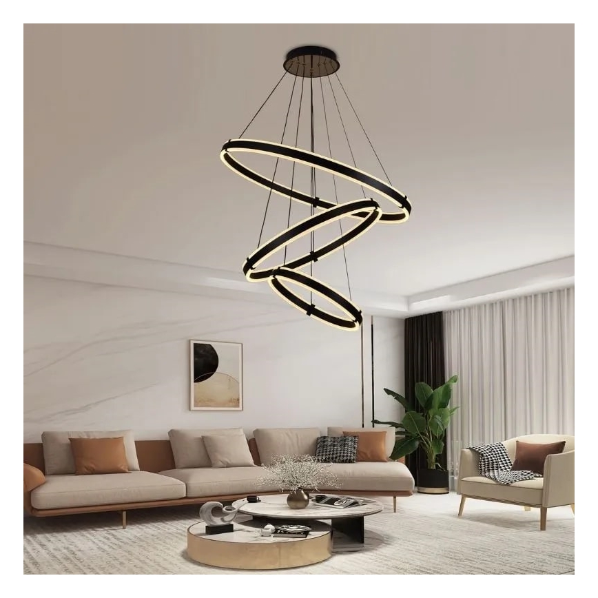 LED Reguliuojamas pakabinamas sietynas LED/250W/230V 3000-6500K + nuotolinio valdymo pultas