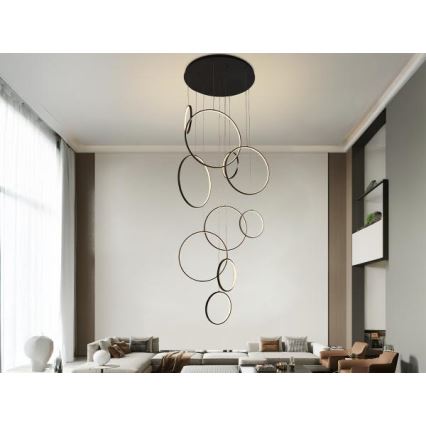 LED Reguliuojamas pakabinamas sietynas LED/290W/230V 3000-6500K diametras 60 cm + nuotolinio valdymo pultas