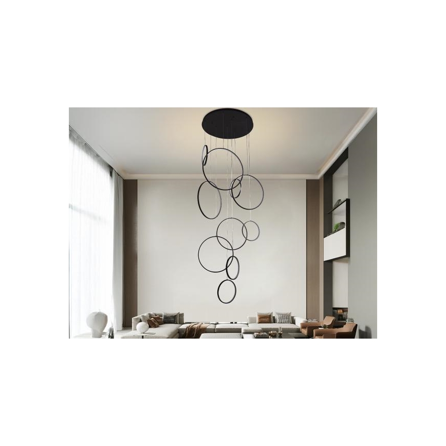 LED Reguliuojamas pakabinamas sietynas LED/290W/230V 3000-6500K diametras 60 cm + nuotolinio valdymo pultas