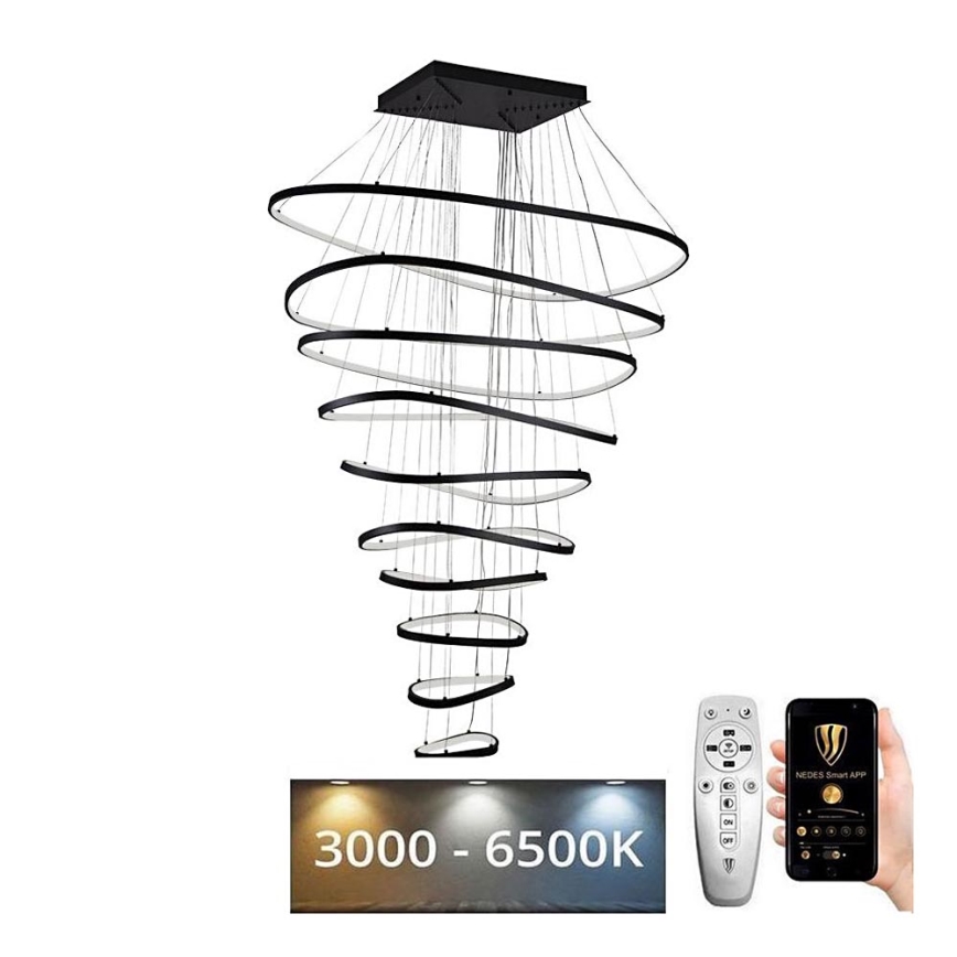 LED Reguliuojamas pakabinamas sietynas LED/370W/230V 3000-6500K + nuotolinio valdymo pultas
