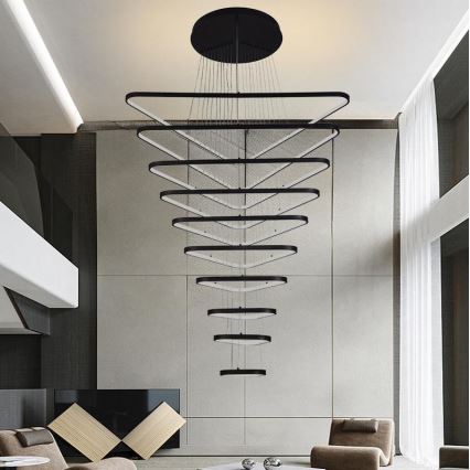 LED Reguliuojamas pakabinamas sietynas LED/385W/230V 3000-6500K diametras 100 cm + nuotolinio valdymo pultas