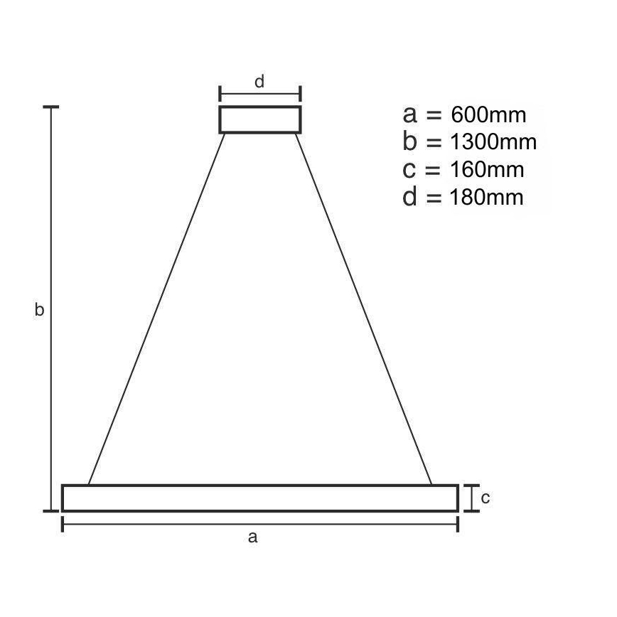 LED Reguliuojamas pakabinamas sietynas LED/40W/230V 3000-6500K auksas + nuotolinio valdymo pultas