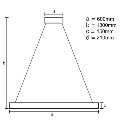 LED šviesos reguliavimas krištolas Sietynas ant stygos LED/40W/230V 3000-6500K auksas + nuotolinio valdymo pultas