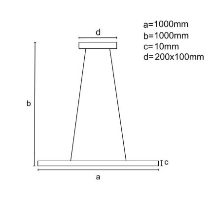 LED Reguliuojamas pakabinamas sietynas LED/40W/230V 3000-6500K balta + nuotolinio valdymo pultas