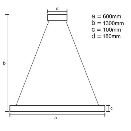 LED šviesos reguliavimas krištolas Sietynas ant stygos LED/40W/230V 3000-6500K chromas/auksas + nuotolinio valdymo pultas